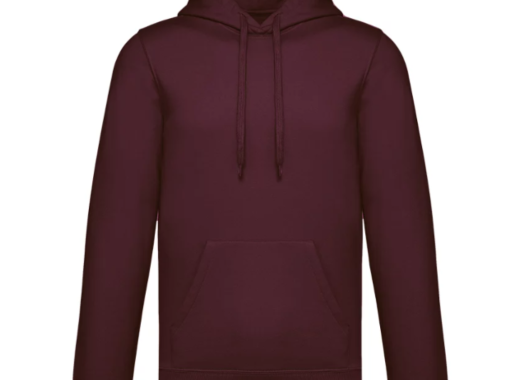 Heren hoodie, Wijnrood